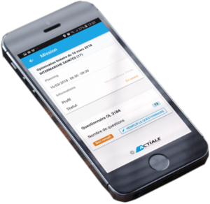 Actiale app: mission details