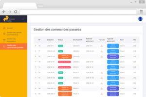 Clearer Profile : commandes passées