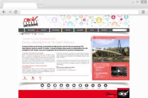 Intranet Creil : page d'accueil