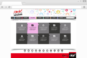 Intranet Creil : menu