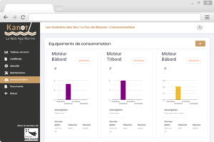 Web App Kanot : équipements